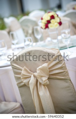 stock photo Wedding table setting