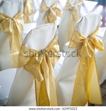stock photo Wedding chairs