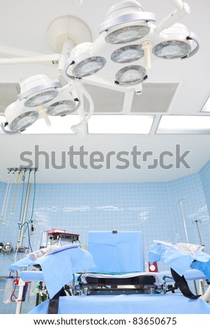 Operating room ready for operation