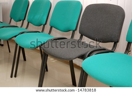 range of chairs with one different one