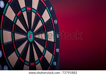 close up of an electronic dart board