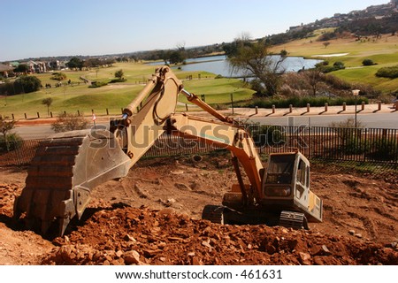 Heavy construction earth moving equipment