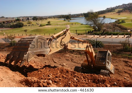 Heavy construction earth moving equipment
