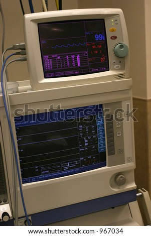 Medical machine that is switched on