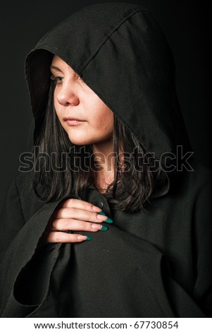 Religion woman in cape