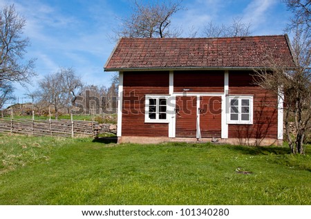Little red house in Sweden.