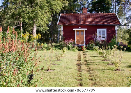 Beautiful summer cottage in Sweden.