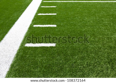 American Football Field Yard Lines with room for copy