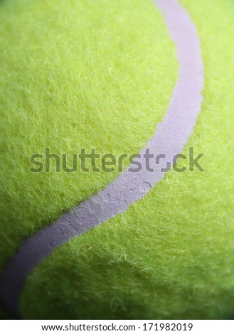 Tennis Ball Line Close Up for Sports Background