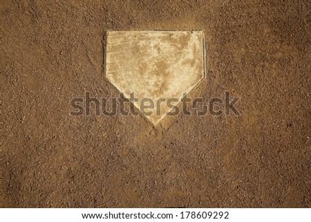 Baseball Field at Home Plate with Room for Copy