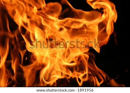 in flames wallpaper. stock photo : Flames or fire