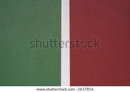 Court line between two colors for background