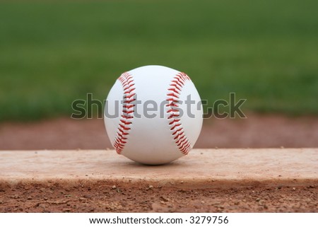 Baseball on a Pitchers Mound