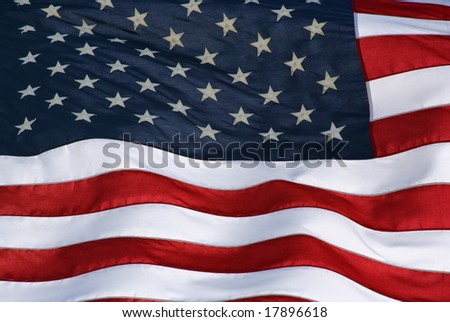 US Flag full shot