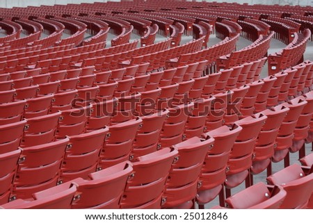 Empty concert seats