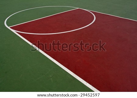 Outdoor Basketball Court And Lines Stock Photo 29452597 : Shutterstock