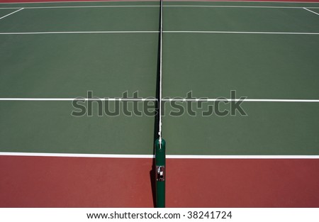 Side View of a Tennis Court