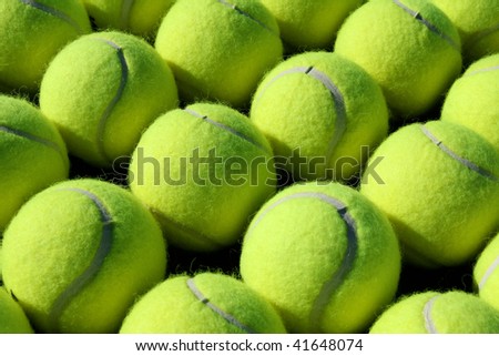 Tennis balls for sports background