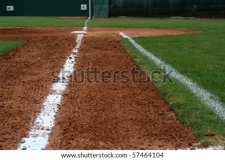 Baseball Field First Base Line