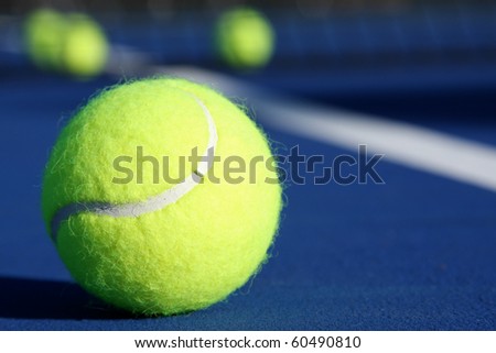 Blue Tennis Balls