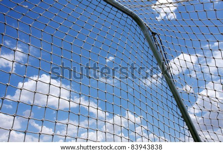 Soccer Goal and Net for Sports Background
