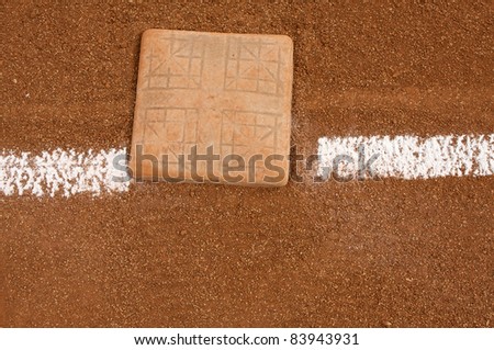 Baseball Field Third Base with room for copy