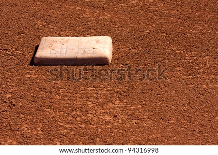 Baseball Field Second Base with room for copy