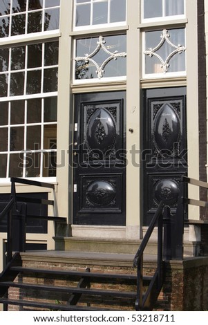 Beautiful door on home in Amsterdam