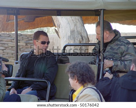 AFRICA, NAMIBIA, on JUNE, 25:  the president of Russia Dmitry Medvedev with friendly visit, on a photo safari on  June, 25, 2009 in Namibia