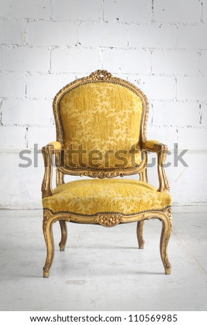 vintage chair in the room