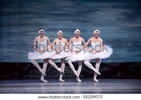 CHENGDU - DEC 24: Swan Lake ballet performed by Russian royal ballet at Jinsha theater December 24, 2008 in Chengdu, China.