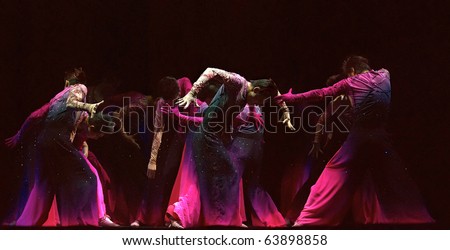 CHENGDU, CHINA - DEC 14: Chinese modern dance \