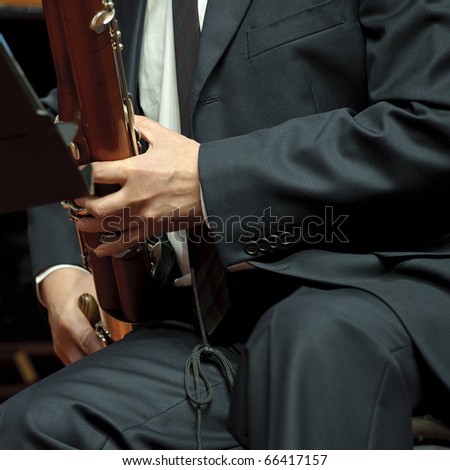 bassoonist on chamber music concert