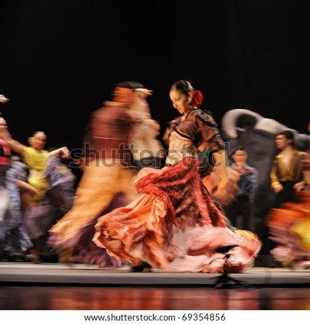 CHENGDU - DEC 28: The Best Flamenco Dance Drama \