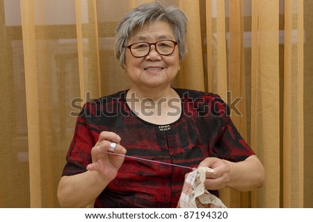 sewing grandma