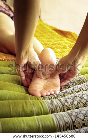Foot massage, Reflexology concept
