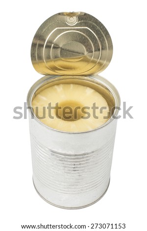 Pineapple can, Opened tin can