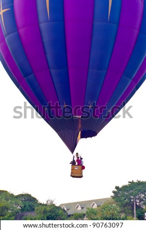 CHIANG MAI, THAILAND - NOV 27 : Balloon floating to sky during Thailand international balloon festival 2011 at Prince Royal\'s college in Chiang Mai, Thailand on Nov 27, 2011.