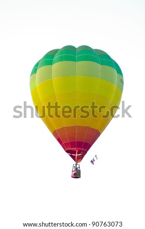 CHIANG MAI, THAILAND - NOV 27 : Balloon floating to sky during Thailand international balloon festival 2011 at Prince Royal's college in Chiang Mai, Thailand on Nov 27, 2011.