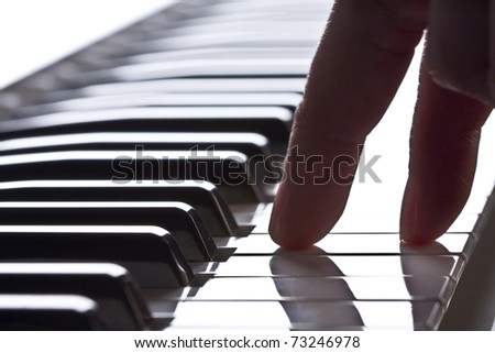 hands of a piano player