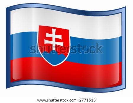 stock vector : Slovakia Flag