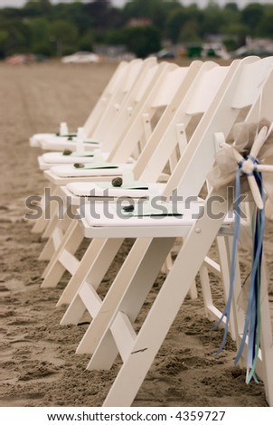 Weddings  Beach on Wedding Chairs On The Beach Stock Photo 4359727   Shutterstock