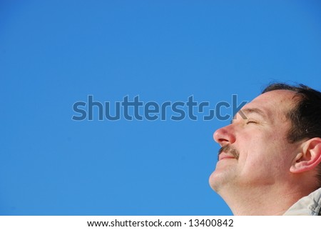 Man with Eyes Closed