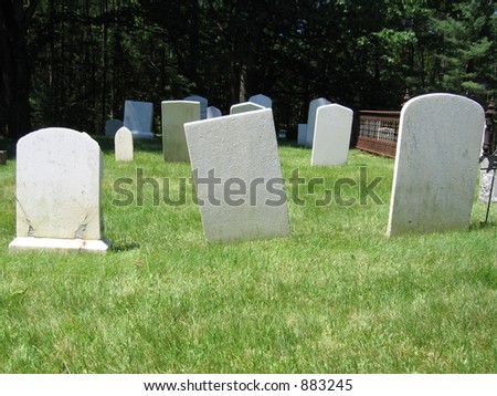 empty headstone