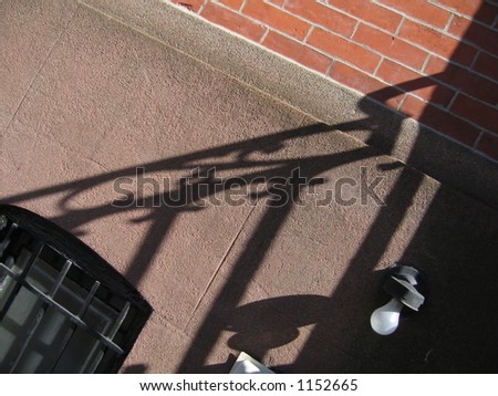 shadows on building