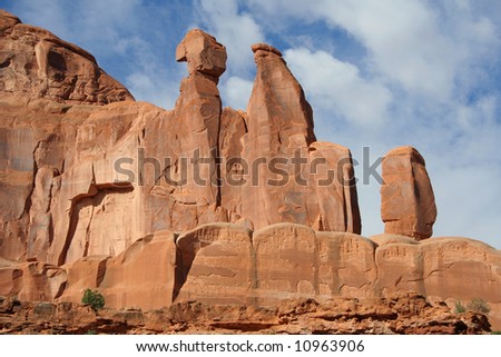 Park Avenue in Arches National Park, USA