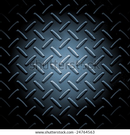 Metallic plate texture background - square format