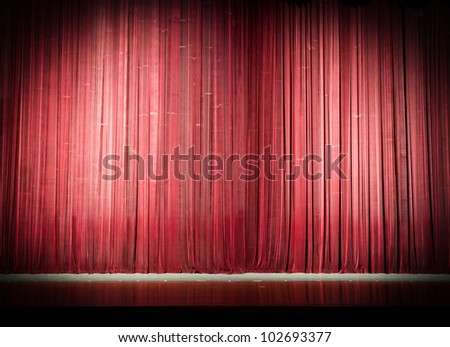 Stage curtain lights