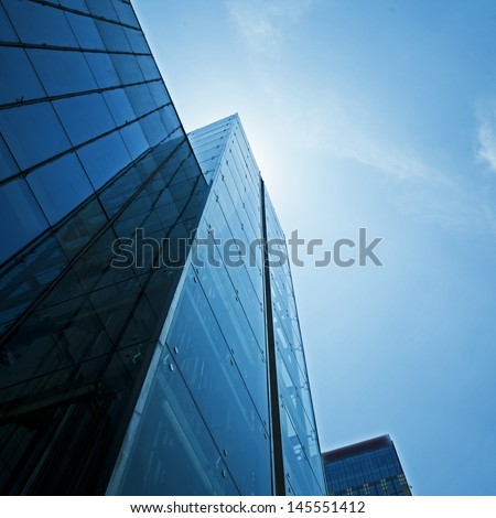 Modern glass building exterior