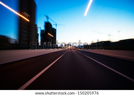 Evening highway